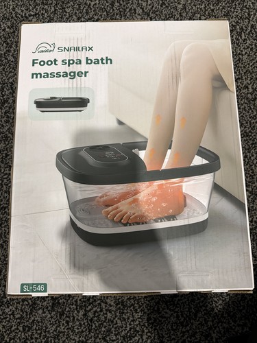 Snailax foot spa massager - spa, with