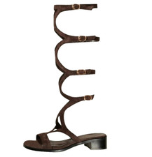 The Hippie Shake Sandal Laurel Gladiator Canyon Boho Block Heel Faux Suede UK 6