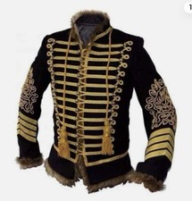 Mens Military. Napoleonic Hussar Jacket Tunic Pelisse Jimi Hendrix Hussar Jacket