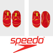 SPEEDO UNISEX JUNIOR POOL SOCKS RED (FOR SHOE SIZES 10-13 & 1-4UK KIDS GRIP SOLE