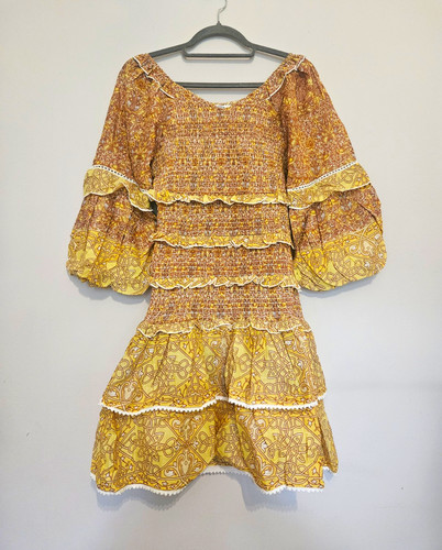 Couture floral smocked puff - couture,