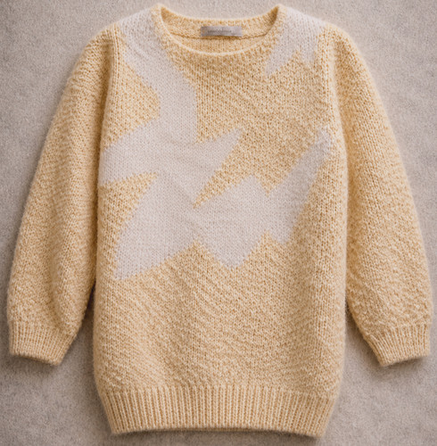 Vintage angora lightning bolt - angora,