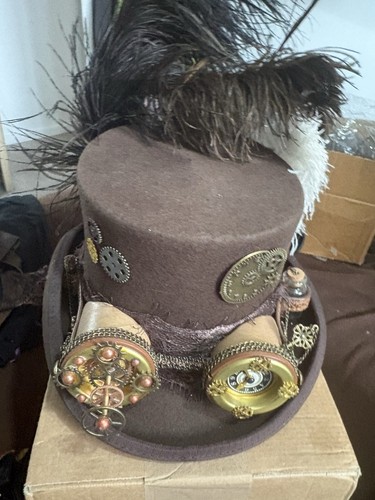 Handmade wool top hat - handmade,