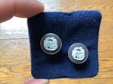 Wedgewood Jasperwear Cameo Earrings