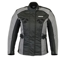Rk sports Women/child  Motorcycle Armoured Jacket Black Grey 10/40 M (SMALL)