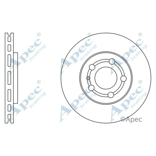Brake discs vented for audi - for,