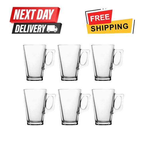 Latte glasse mugs printed - latte,