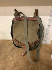 M36 Swedish Army Leather Trimmed Gas Mask Bags