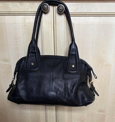 Ladies black real - real, leather