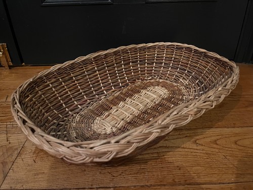 Large vintage wicker - wicker, basket