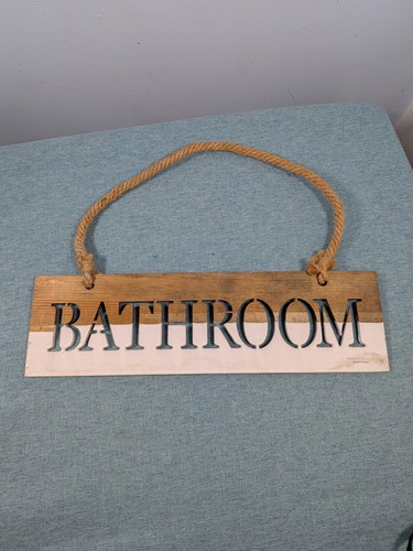 Rustic bathroom sign toilet - rustic,