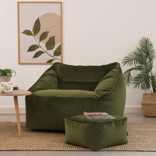 Giant velvet armchair - giant, bag