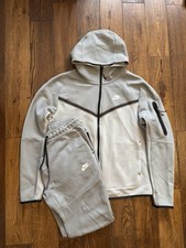 Nike Tech Fleece Tracksuit Particle Grey Men’s - Hoodie M , Joggers S