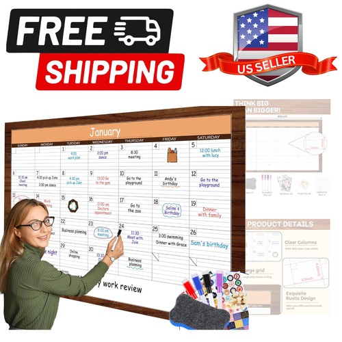 Dry erase monthly extra large - monthly,
