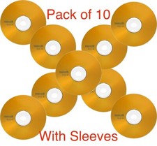 10 x MAXELL DVD-R  BLANK DISCS RECORDABLE DVD 16x 4.7GB 120 MINS PC with Sleeves