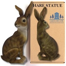 Resin sitting hare rabbit - resin,