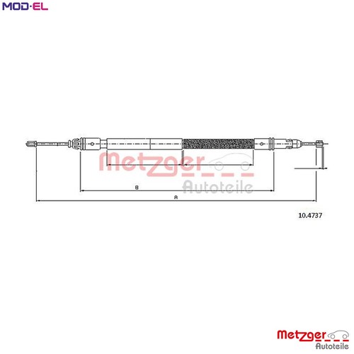 Cable pull parking brake - pull,