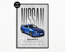 Nissan Skyline GT-R R34 Poster