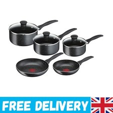 Origins Stone 5-Piece Non-Stick Cookware Set - Elegant Black & Durable Design