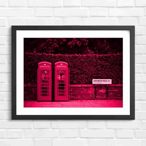 London red phone booth - red,