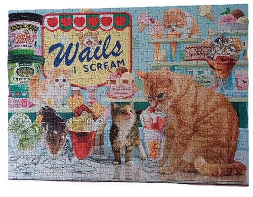 Cats jigsaw ice cream parlour - jigsaw,