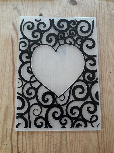 Embossing folder hearts - 7,