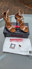 Supadance Dark Tan Diamante Latin Shoes Size 5 (4.5) Style 1082 Style RRP £265