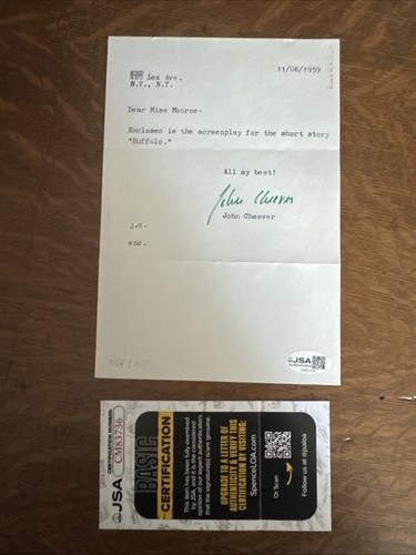 John cheever signed - john,