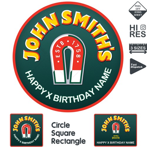 John smiths cake topper - john,