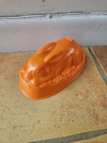 Vintage retro orange rabbit - vintage,