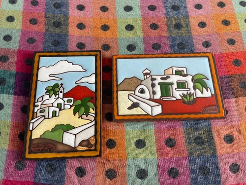 Hand painted ceramic tile wall - tile,