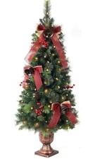 120cm 4ft pre - pre-lit, potted