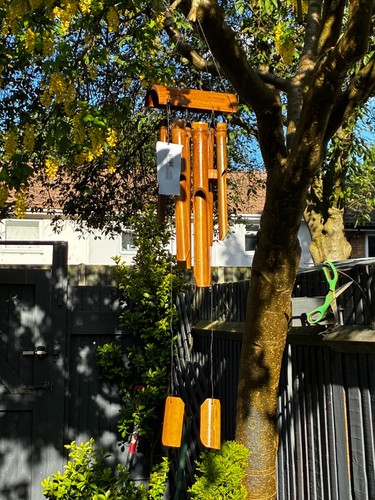 Bamboo wind chime medium - bamboo,