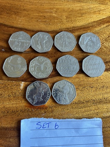 Set british 50p - 6, job