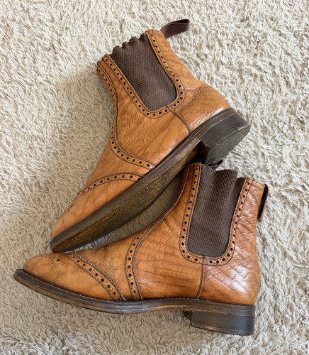 Vintage handmade men brown - men's,