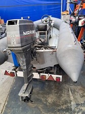 4 metre Avon Searider with Mariner 40 outboard and Snipe break-back trailer