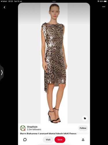 Rabanne draped leopard - draped, print
