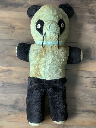 Vintage panda teddy bear - vintage,
