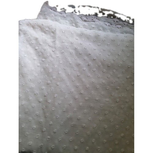 White dobby chiffon yards - chiffon,