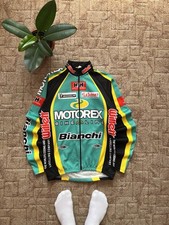 Bianchi Motorex Bike Line Cycling Kit Jersey Made In Italy Size M Men's