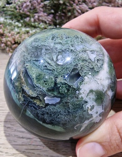 Moss agate crystal - agate,
