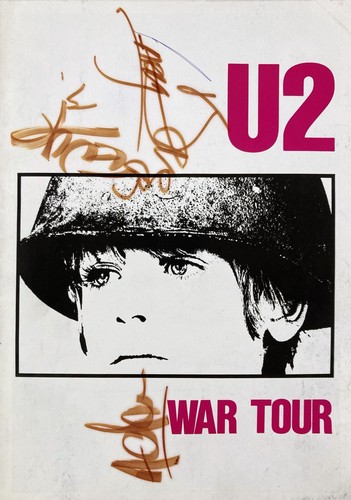 Signed war tour window - u2,