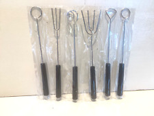 6PCS Stainless Steel Chocolate Candy Dipping Fork Fondue Decorating Tools