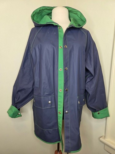 Womens vtg hooded vinyl - hooded,