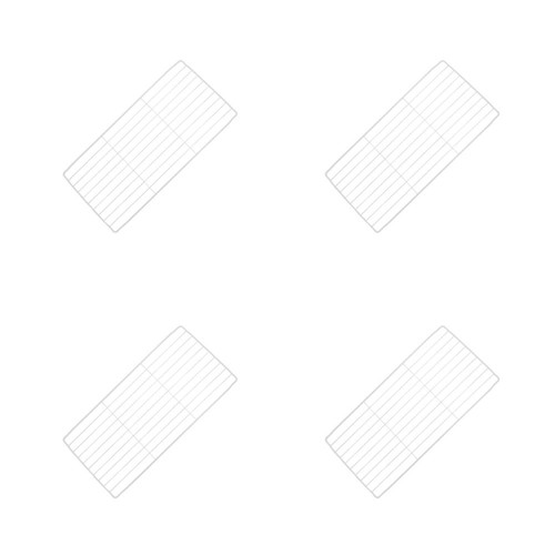 4pcs white iron freezer - 4pcs,