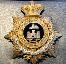 The Essex Regiment Victorian Helmet Plate Post 1881 Genuine Antique SCARCE