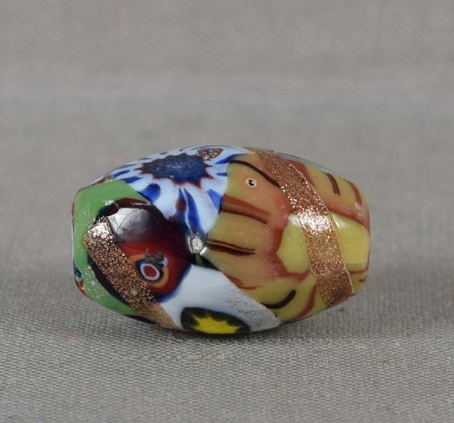 19c glass ojime netsuke slide - glass,