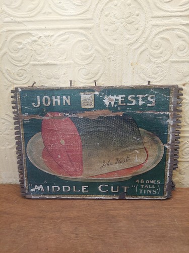 Antique john west salmon - antique, "john