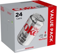 Diet Coke Soft Drink Cans, 24
