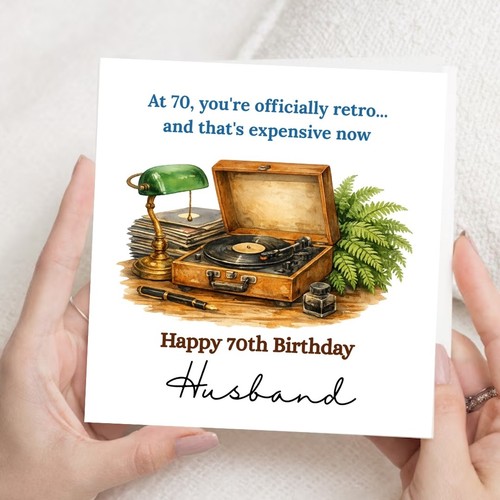 Funny 70th birthday card - funny,